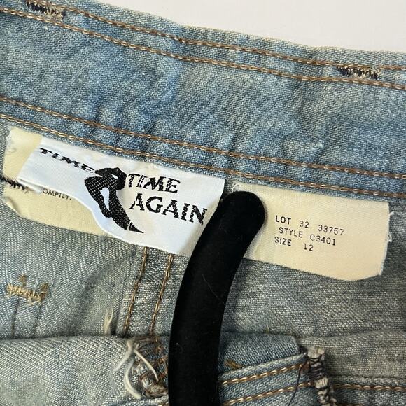 Vtg Deadstock 1970s Retro High Waist Wide Leg Jeans Women’s Size 12 - Picture 7 of 11